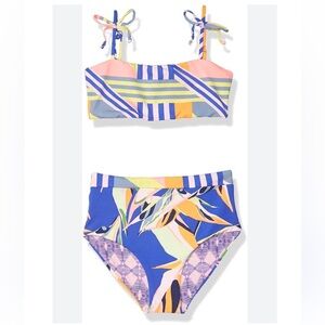 Maaji Girls' Multicolor High-Waist Two-Piece Swim Set